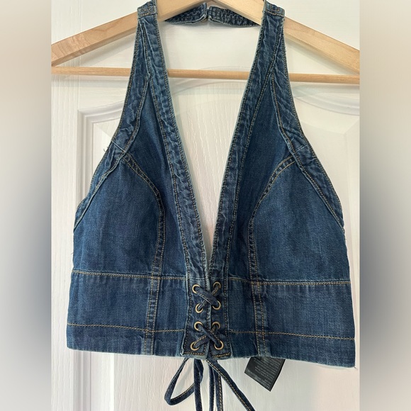 Pilcro Denim Tie Front Shirt / vest - Picture 9 of 15